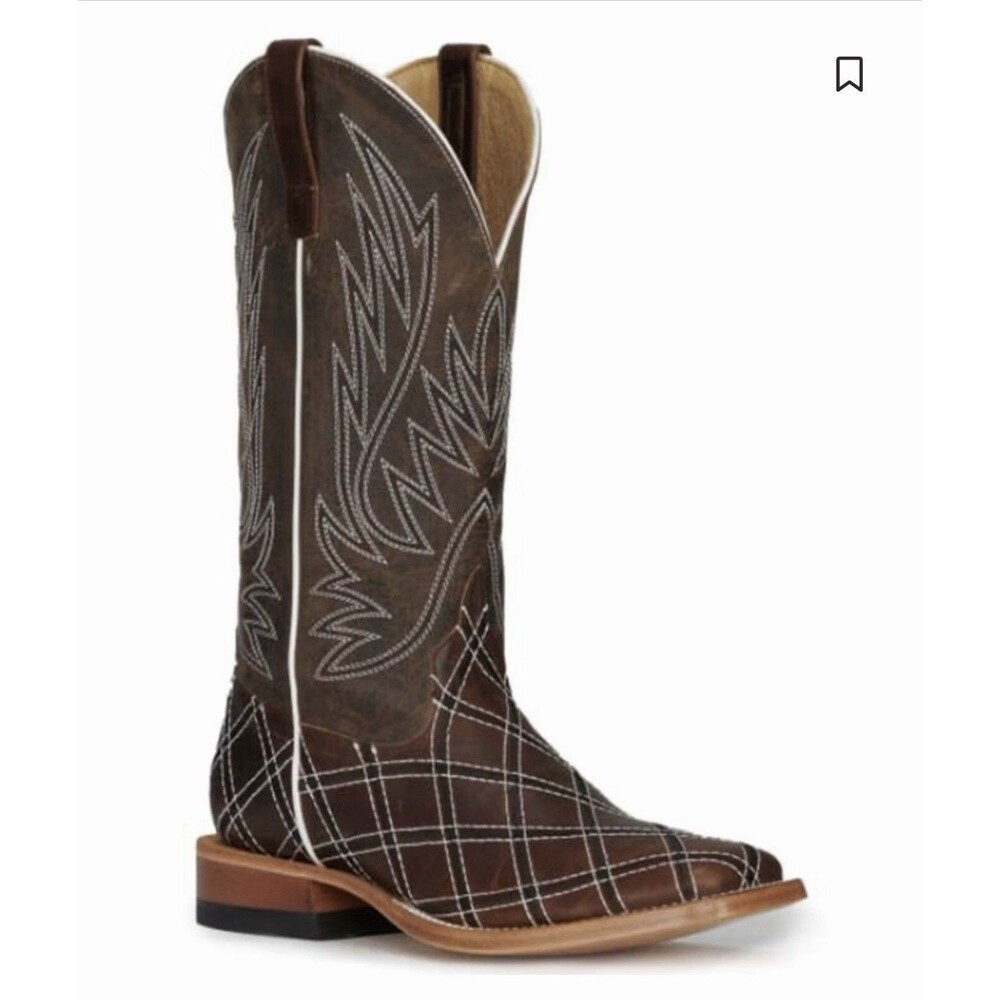 Demo Try On Horse Power Sabotage Western Boot Brown Mens Size 12D Cowboy Rodeo